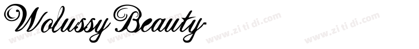 Wolussy Beauty字体转换
